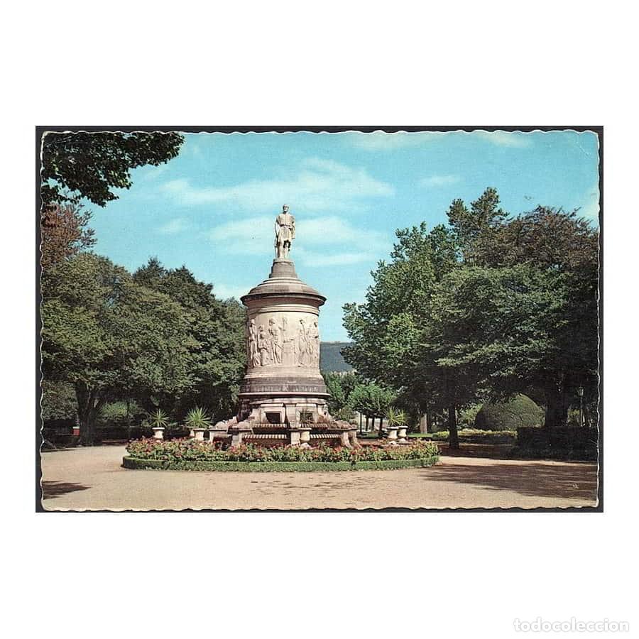 Postales: Espa&ntilde;a [TPO] Postal A&ntilde;os 60. Pamplona. Jardines de la Taconera (C)