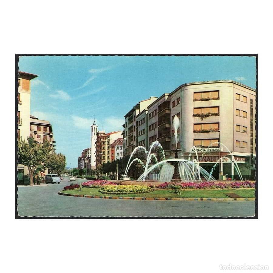 Postales: Espa&ntilde;a 1962 [TPO] Postal A&ntilde;os 60. Pamplona. Avenida del General Franco (C)