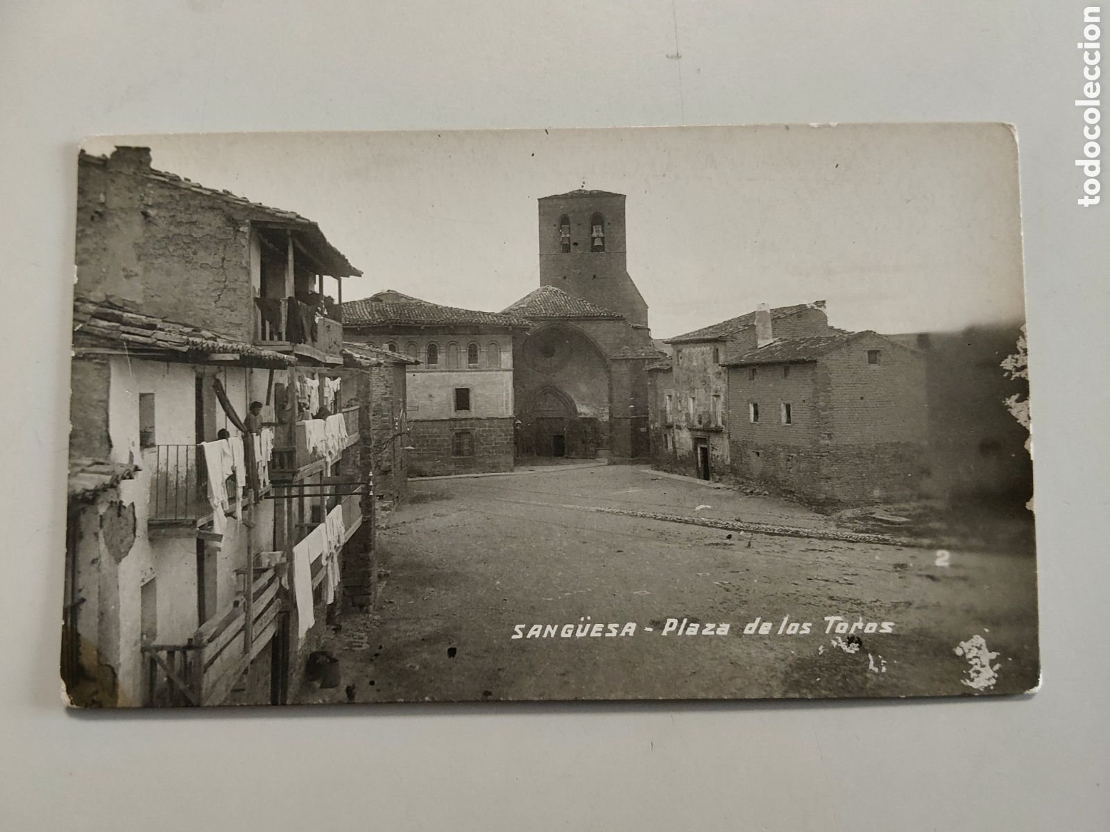 Postales: Tarjeta Postal fotografica Sang&uuml;esa Navarra Plaza de toros n&uacute;mero 2