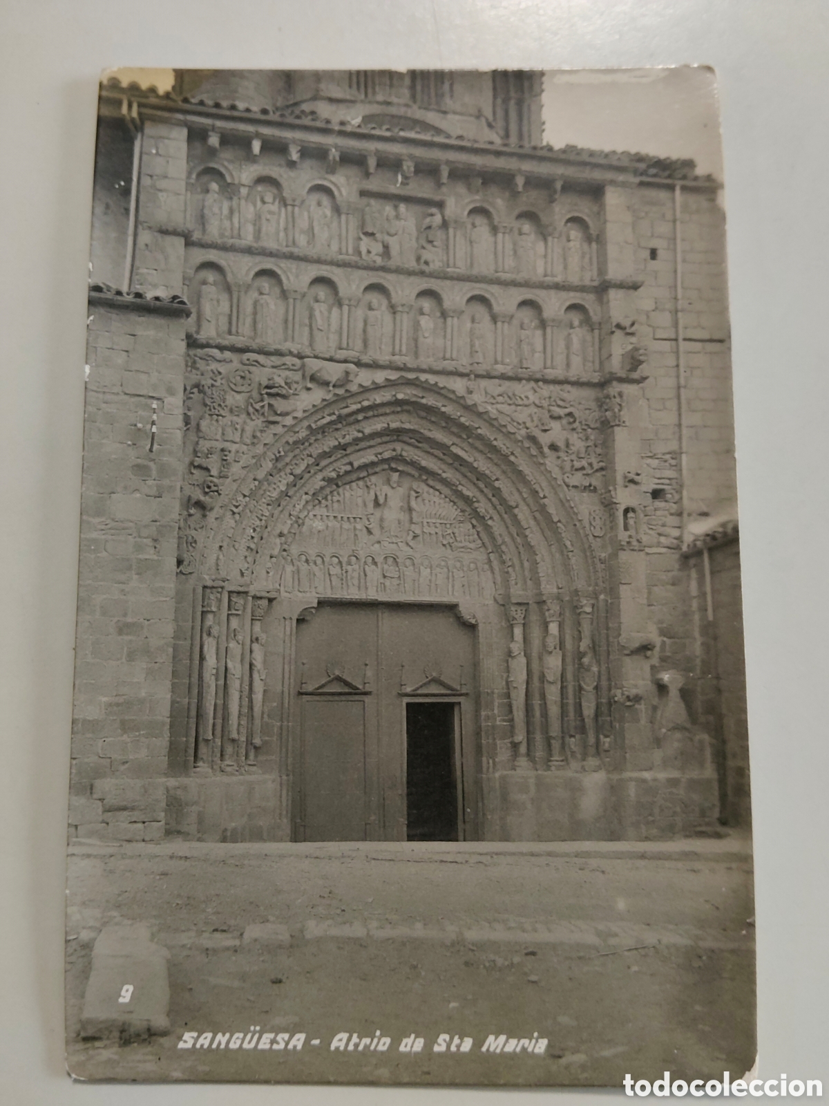 Postales: Tarjeta Postal fotografica Sang&uuml;esa Navarra Atrio de Santa Mar&iacute;a Numero 9