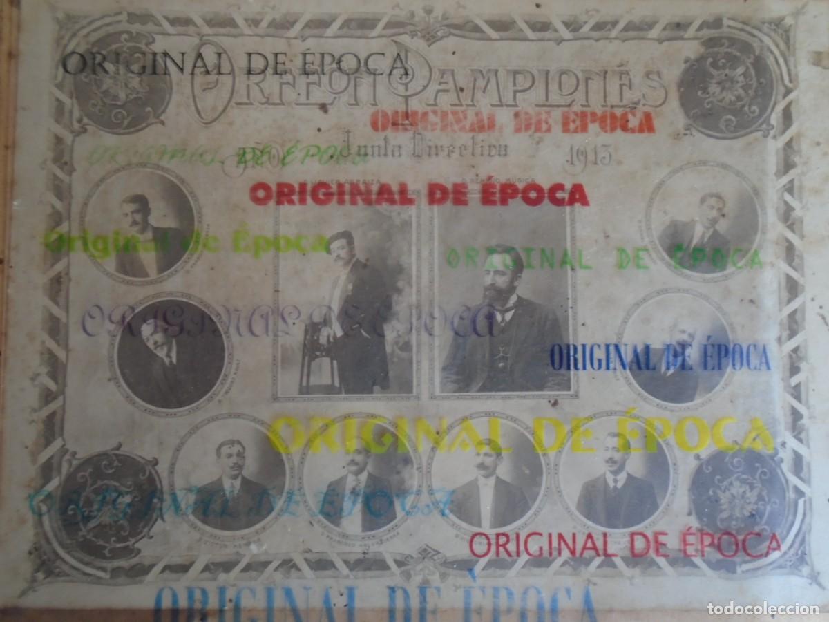 Postales: (ESTT-260905)FOTOGRAFIA ORLA ORFEON PAMPLONES - JUNTA DIRECTIVA 1913 - ROLDAN E HIJO (PAMPLONA)