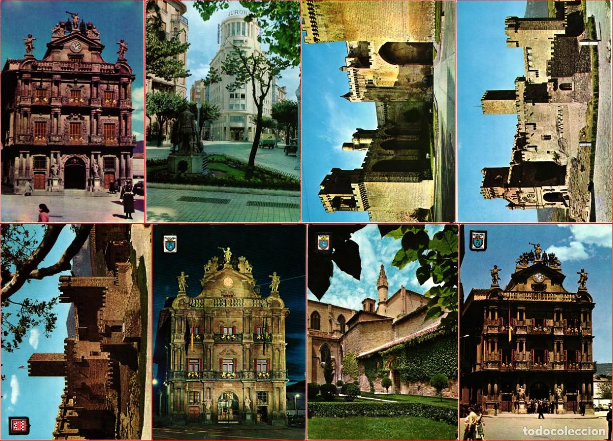 Postales: Navarra Nafarroa - Lote 8 antiguas cartas postales - Pamplona, Javier, Olite
