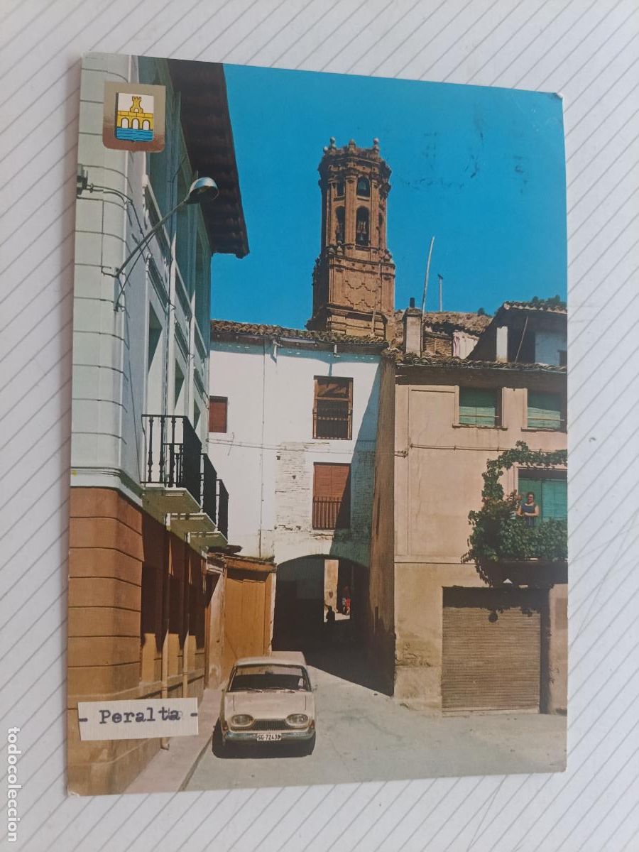 Postales: Peralta de Navarra, circulada