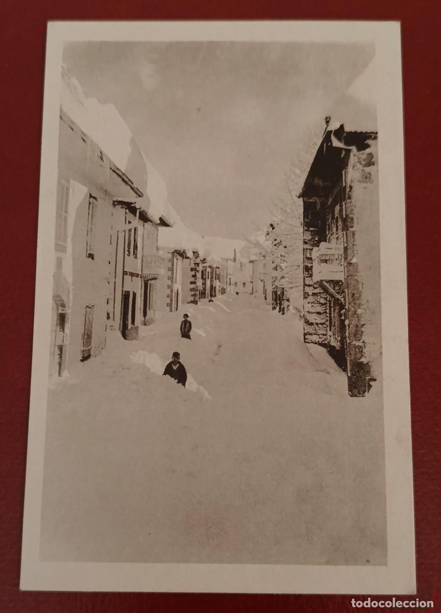 Postales: TARJETA POSTAL ASPECTO NEVADO DE LA VILLA - BURGUETE 1920/30 - HAUSER Y MENET