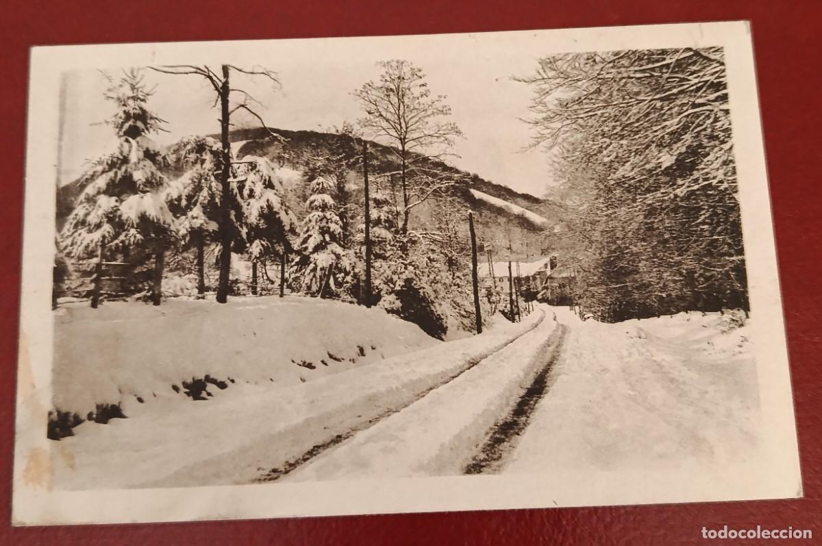 Postales: TARJETA POSTAL LA CARRETERA ABIERTA AL TR&Aacute;NSITO - BURGUETE 1920/30 - HAUSER Y MENET