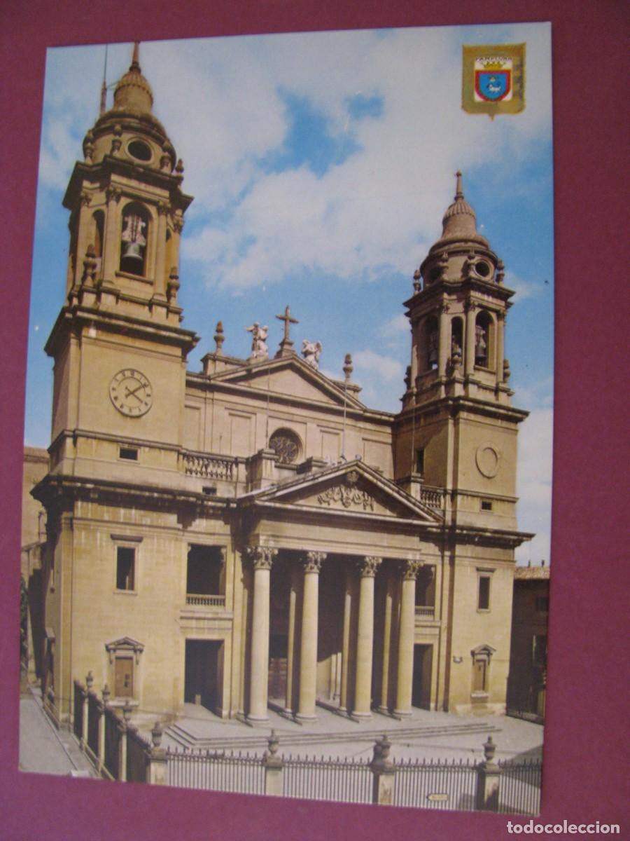 Postales: POSTAL DE PAMPLONA. CATEDRAL. FACHADA. DOMINGUEZ 35