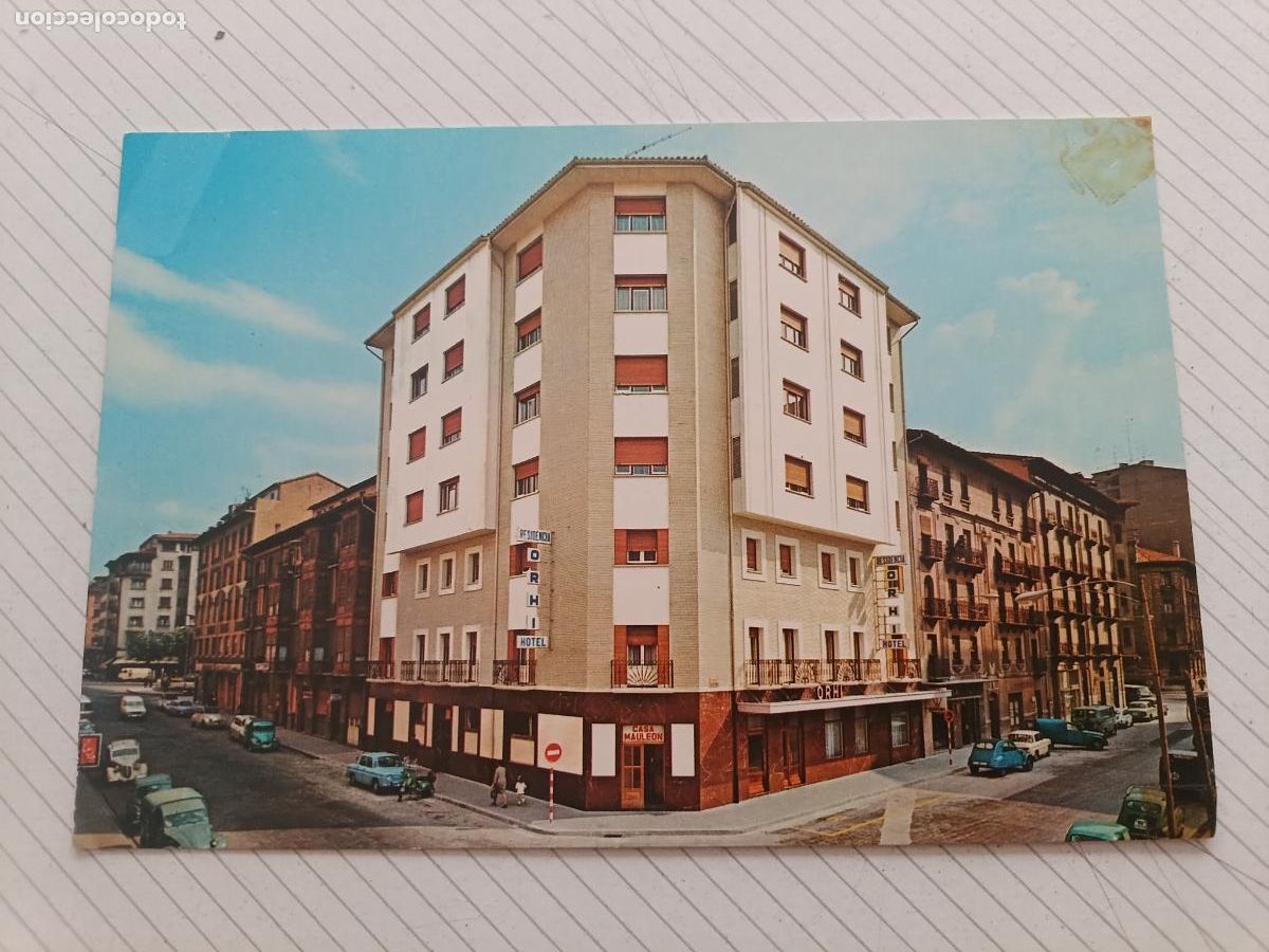 Postales: Pamplona. Hotel Residencia Orhi