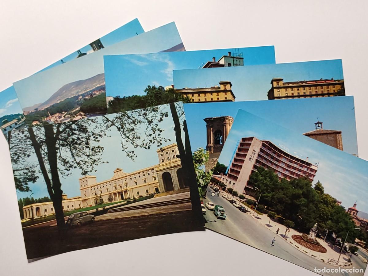Postales: Lote 7 postales NAVARRA, PAMPLONA, ESTELLA, Club nataci&oacute;n universidad Plaza Conde Rodezno Ega,, etc