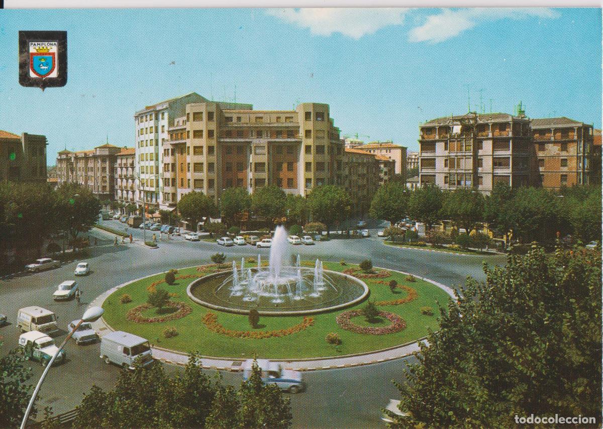 Postales: PAMPLONA (NAVARRA) PLAZA PRINCIPE DE VIANA - ESCUDO DE ORO N&ordm;44 - S/C