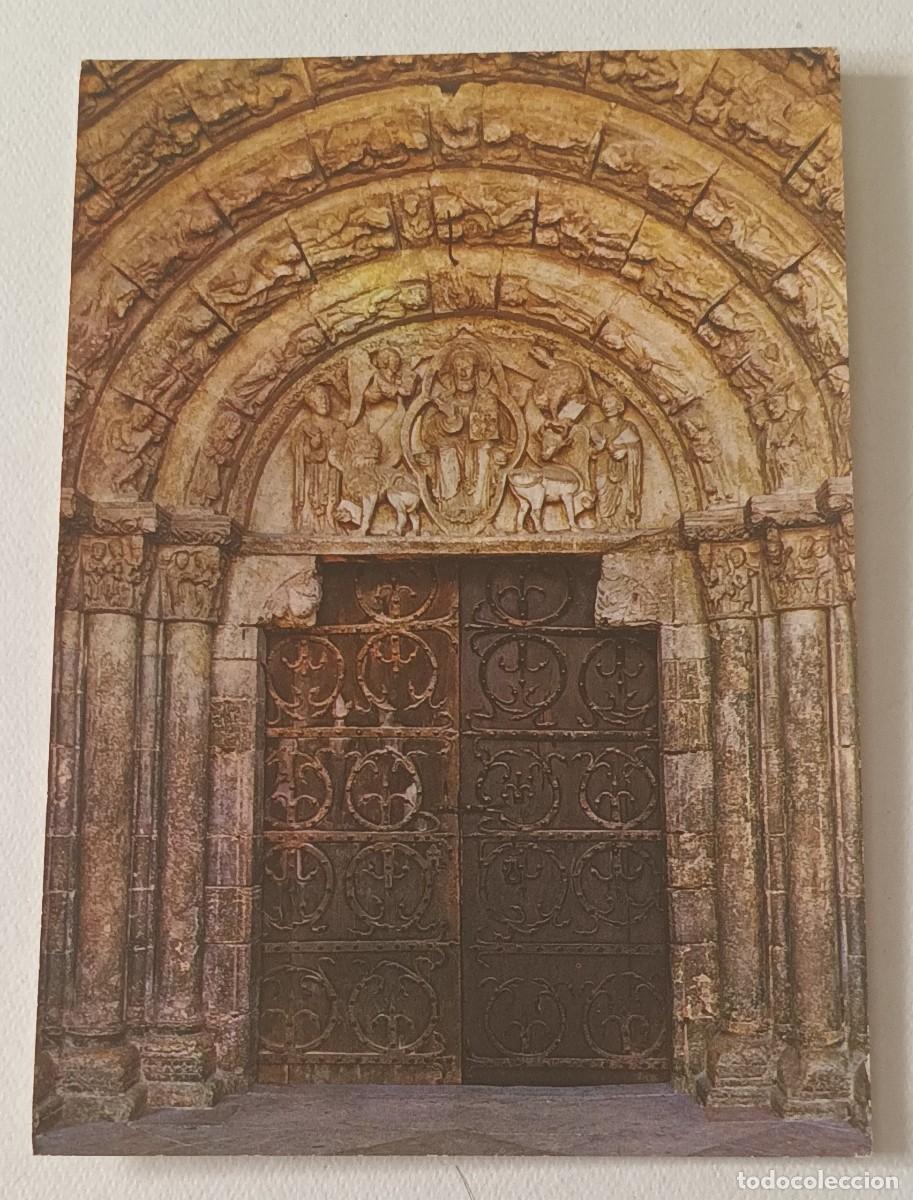 Postales: ESTELLA. PORTADA ROMANICA DE SAN MIGUEL CON VISTA DEL PANTOCRATOR (1966)