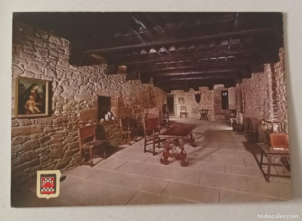 Postales: CASTILLO DE JAVIER / XAVIER. SALA PRINCIPAL (1965) - ESCUDO DE ORO - OTRO REVERSO