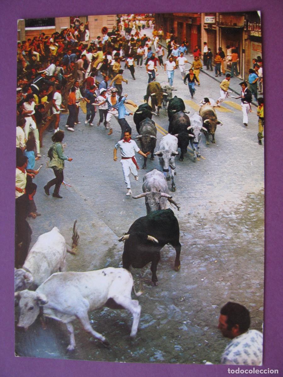 Postales: POSTAL DE PAMPLONA. FIESTAS DE S. FERMIN. EL ENCIERRO. PERLA 2333