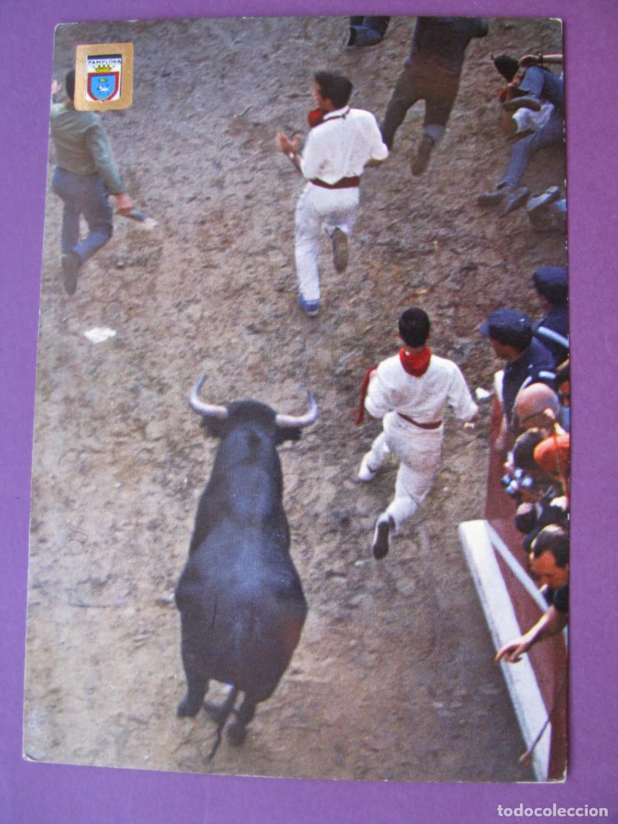 Postales: POSTAL DE PAMPLONA. FIESTAS DE SAN FERMIN. EL ENCIERRO. DOMINGUEZ 75
