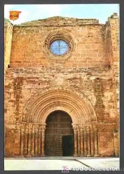 Postais: Fitero. *Parroquia Santa Maria la Real. Puerta principal*  Edc. Pilmar n&ordm; 4. Circulada 1973