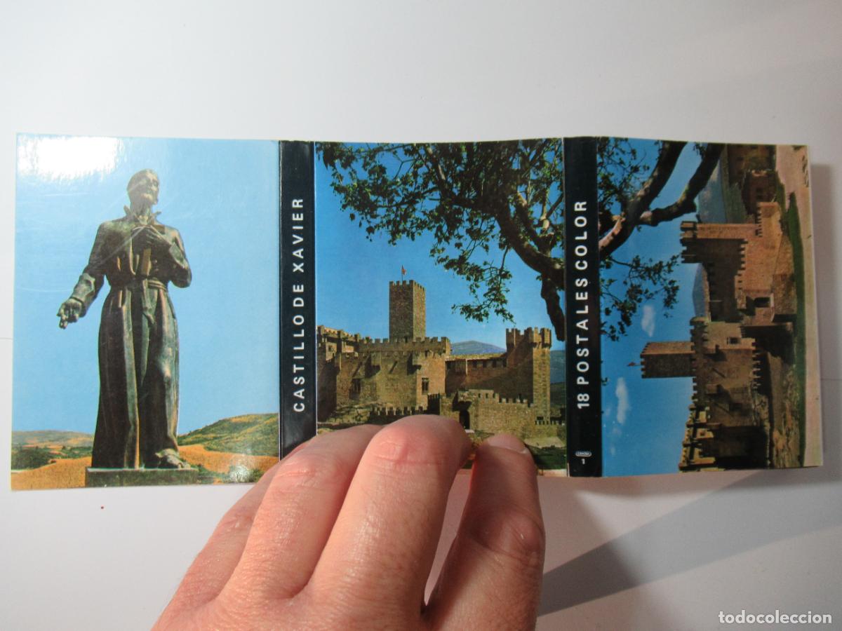 Postales: Bloc Castillo de Xavier - 18 mini postales en acorde&oacute;n - Foto 1