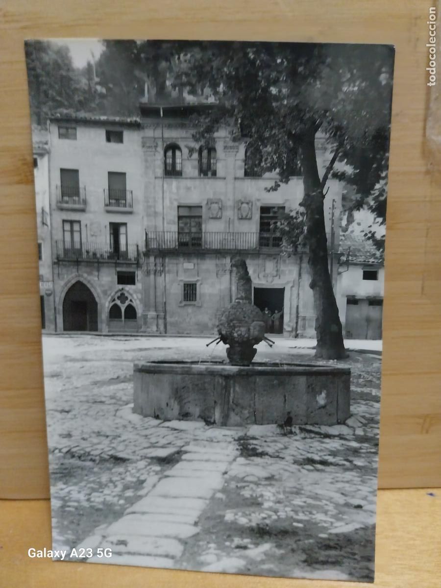 Postales: ESTELLA PLAZA DE SAN MARTIN FUENTE ED TOMAS 4 CIRCULADA A&Ntilde;O 1962