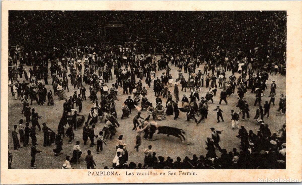 Postales: Pamplona - Las vaquillas en San Ferm&iacute;n - Arribas - 141x86mm