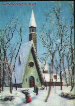 Postales: Postal tridimensional con Escena de Navidad - Foto 1
