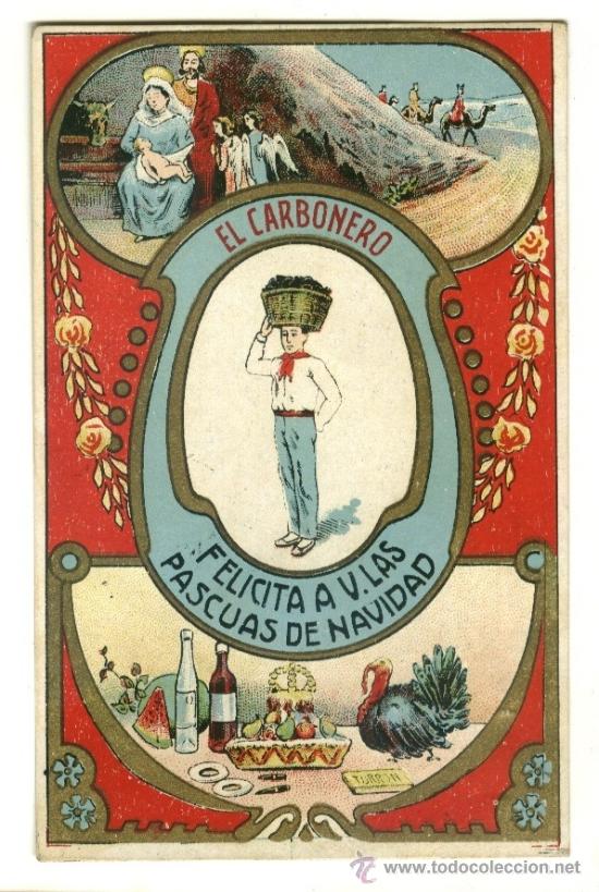 Postales: Felicitaci&oacute;n de navidad, el carbonero - Foto 1