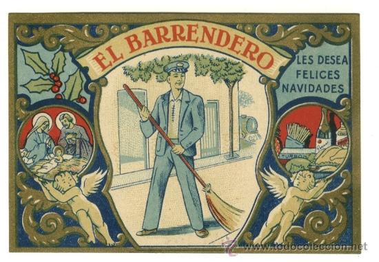 Postales: Felicitaci&oacute;n navide&ntilde;a del barrendero - Foto 1