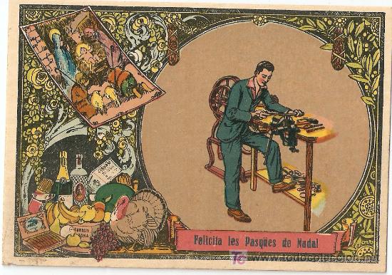 Postales: EL MECANIC -Felicita les Pasq&uuml;es de Nadal - Vell i Bell