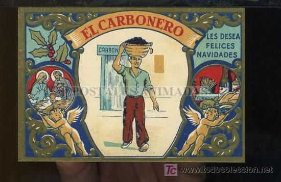 Postales: FELICITACION DE NAVIDAD - EL CARBONERO - VCO - Foto 1