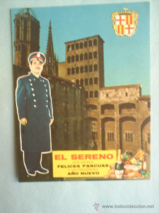 Postcards: FELICITACION DE NAVIDAD  EL SERENO  1964