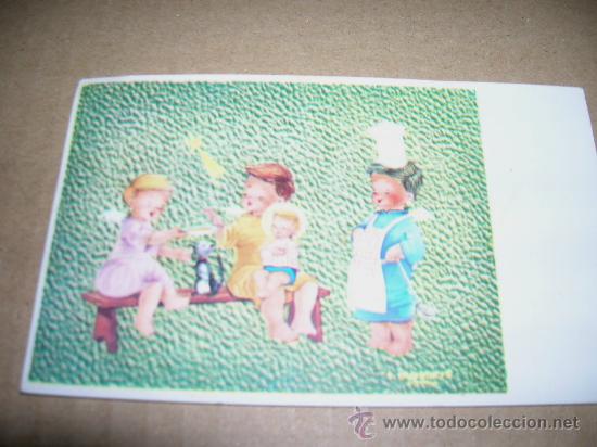 Postais: ANTIGUA MINI TARJETA DE FELICITACI&oacute;N NAVIDE&Ntilde;A, A&Ntilde;OS 60. MIDE 11,4 X 7 CM..