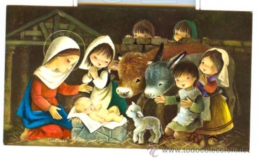 Resultado de imagen de postales de navidad antiguas