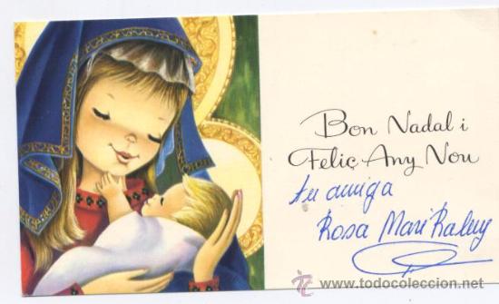 Postcards: FELICITACION NAVIDAD *LA VIRGEN Y EL NI&Ntilde;O* - 1967
