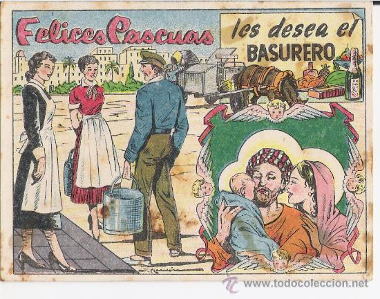 Postales: FELICITACION NAVIDAD    ** EL BASURERO  ** - Foto 1