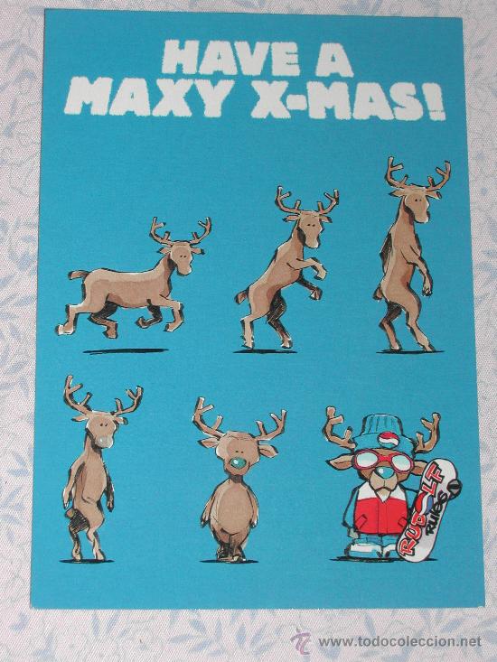 Postales: Postal RUDOLF RULES - PEPSI - Have a Maxy X-mas - Foto 1