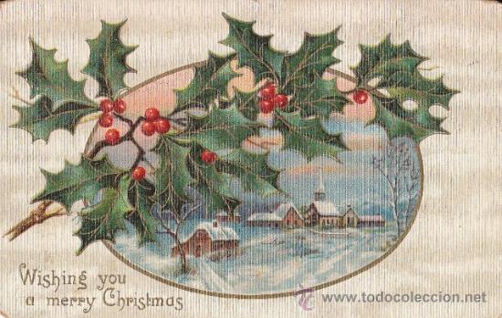 Postales: POSTAL INGLESA DE NAVIDAD, 1908. - Foto 1