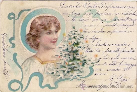Postcards: POSTAL DE NAVIDAD . ESCRITA EN 1911.