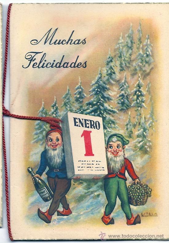 Postcards: 8535 - ESTELA- ANTIGUA POSTAL DE MUCHAS FELICIDADES -EDIC. JBR SERIE 208 - DIPTICA 14,5X10CM -