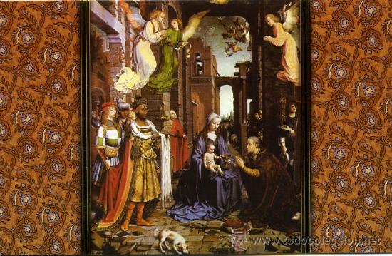 Postais: chiristma TARJETA NAVIDAD - LA ADORACION DE LOS REYES / GOSSAERT - para ARGENT INTERNATIONAL