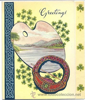 Postkarten: 6045R- EDICIONES VALENTINE & SONS -HERMOSA POSTAL DIPTICA 13X11 CM - DATA 1958