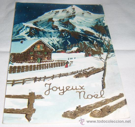 Postales: postal de navidad de los a&ntilde;os 50 circulada