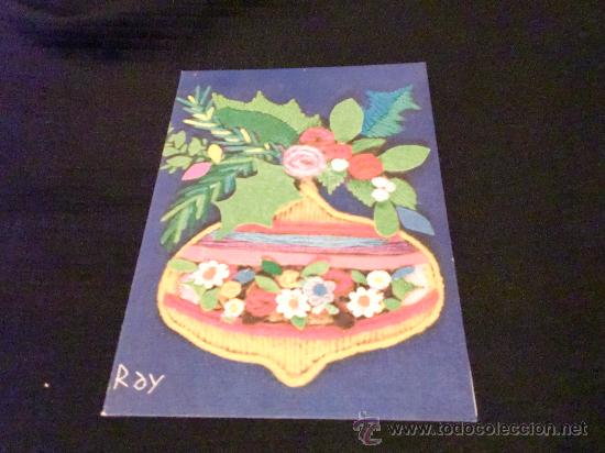 Postais: Postal Navidad navide&ntilde;a A&ntilde;os 70. Est&aacute; Escrita. Diptica. Composici&oacute;n RAY