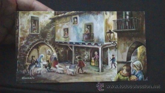 Cartoline: POSTAL NAVIDAD Est&aacute; Escrita A&Ntilde;O 1969 Dibujante GUARDIA
