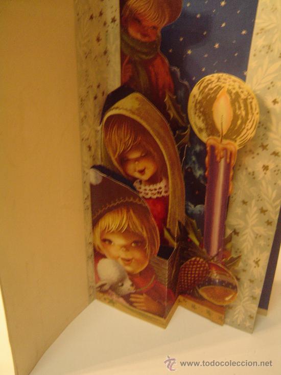 Postales: Postal de Navidad.En diorama - Foto 2