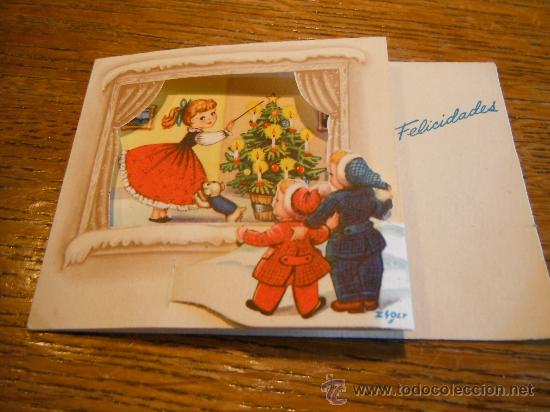 Postais: Postal Felicitacion Navidad.Troquelada