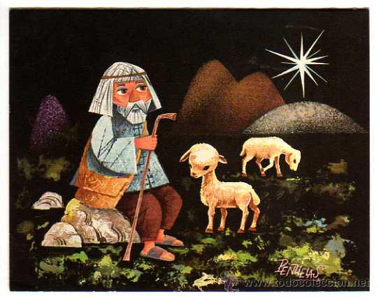 Postkarten: Felicitaci&oacute;n de Navidad. Escrita. Medidas 13 .5 x 11 aprox.