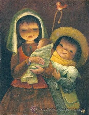 Postcards: 6045X- EDICIONES JHERR SERIE 1915.3 - DIPTICA 8,8X11,5 CM -DATA 1965 - ILUSTRA JP