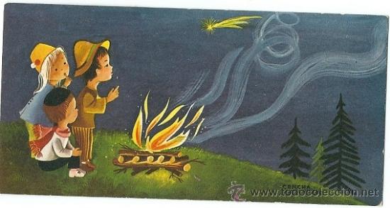 Postales: 0734K - EDICIONES SABADELL SERIE NURIA F.9 - 12X6 CM - ILUSTRA CONCHA MATAMOROS
