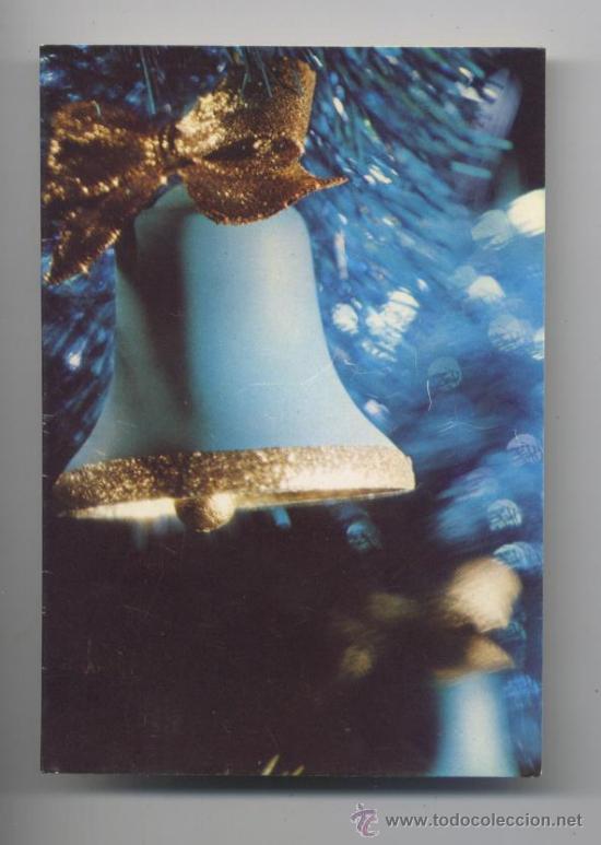 Postais: FELICITACION NAVIDAD *CAMPANA, ADORNO NAVIDE&Ntilde;O* - DIPTICA, 12X8,5 CM, 1976