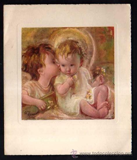 Postais: Felicitaci&oacute;n de navidad sin unar. Medidas 16 x 13,5