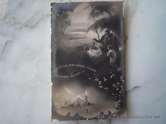 Postcards: Felicitaci&oacute;n navidad / postal / estampa / foto. Sin usar. Impresa en Italia. Circa 1900.