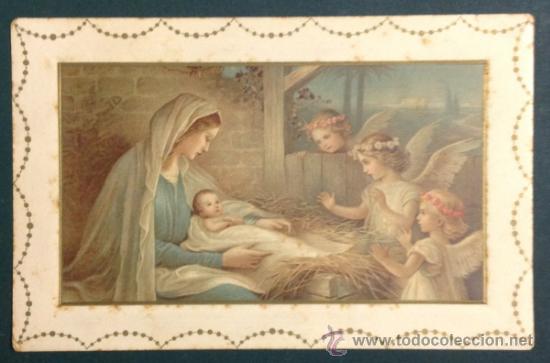 Postcards: ADORACION AL NI&Ntilde;O JES&Uacute;S. Tres &aacute;ngeles.