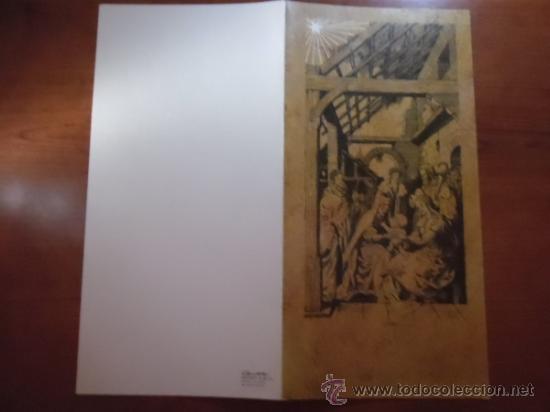 Cartoline: POSTAL DE NAVIDAD - FELICITACION  - ESCRITA -  DIPTICO - 1975 - 22X11.5